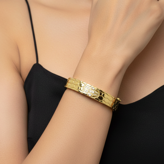 Golden Viper Cuff