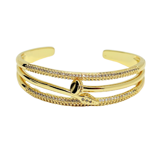 Dazzling Nail Cuff Bracelet