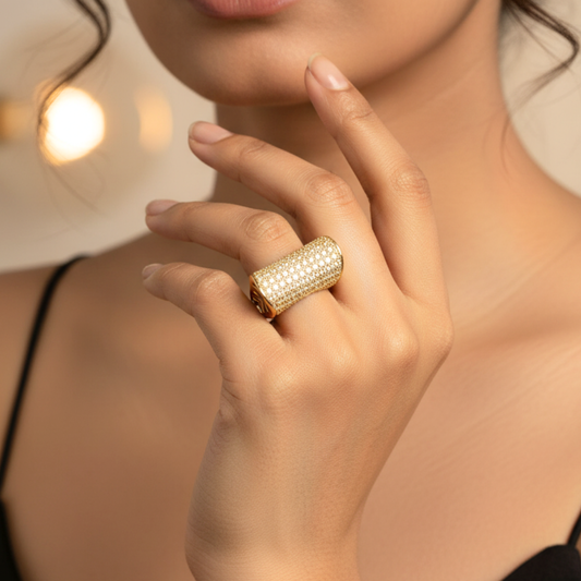 Luxe Dome Sparkle Ring