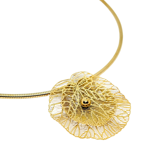 Golden Bloom Hasli Choker Necklace